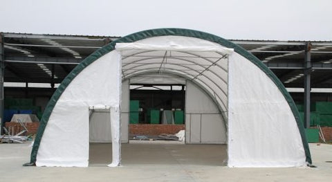 30′ WIDE SINGLE TRUSS STORAGE BUILDING SP MODEL - with 30X40X15 10.5 OZ PE