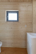 370 SQ FT Insulated Pine Log Cabin Tiny House Package – Multiple Options – Energy - Efficient Design - with PACKAGE KIT (WITHOUT ELECTRICAL / ASSEMBLED) | Sold by Uncle Wiener's Wholesale