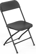 4 - Pack White Or Black Plastic Folding Chairs – 350 LB Capacity Event Seating - with Black Folding Chair 4 Pack | Sold by Uncle Wiener's Wholesale