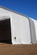 40′ WIDE DOUBLE TRUSS STORAGE BUILDINGS - with Standard 40X60X23 14.5 OZ PVC | Sold by Uncle Wiener's Wholesale