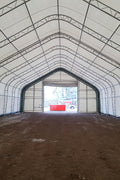40′ WIDE DOUBLE TRUSS STORAGE BUILDINGS - with 22 Oz PVC Tarp Upgrade 40X60X23 | Sold by Uncle Wiener's Wholesale