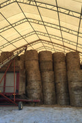 40′ WIDE DOUBLE TRUSS STORAGE BUILDINGS - with Standard 40X60X23 14.5 OZ PVC | Sold by Uncle Wiener's Wholesale