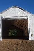 40′ WIDE DOUBLE TRUSS STORAGE BUILDINGS - with Standard 40X100X23 14.5 OZ PVC | Sold by Uncle Wiener's Wholesale