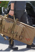 42 inch Tactical Rifle Bag with MOLLE Straps – Front View
Double Gun Backpack Case with Adjustable Straps – Side Angle
Tan MOLLE Rifle Case with Shoulder Carry
Padded Interior of Tactical Rifle Bag for Two Guns