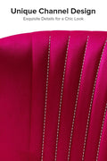 Fuchsia velvet loveseat with tufted back and gold legs in modern decor.
Ivory armless loveseat sofa with mid-century design in studio setup.
Tan velvet 2-seater with flared gold legs styled against a neutral wall.
Close-up of plush velvet texture and fluted backrest detail.
Color swatches displaying Fuchsia, Pink, Ivory, and Tan options.