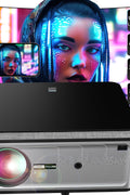 4K Projector with WiFi and Bluetooth, Native 1080P, Ultra - low Latency of 0.1S, 800 ANSI, AUTO Keystone & 50% Zoom, 300" Home Theater, NFLX/Ytb/Prime Video, Compatible iOS/Android/HDMI/Win/PS5/TV - with | Sold by Uncle Wiener's Wholesale