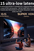 4K Projector with WiFi and Bluetooth, Native 1080P, Ultra - low Latency of 0.1S, 800 ANSI, AUTO Keystone & 50% Zoom, 300" Home Theater, NFLX/Ytb/Prime Video, Compatible iOS/Android/HDMI/Win/PS5/TV - with | Sold by Uncle Wiener's Wholesale