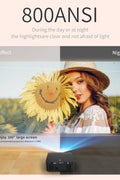 4K Projector with WiFi and Bluetooth, Native 1080P, Ultra - low Latency of 0.1S, 800 ANSI, AUTO Keystone & 50% Zoom, 300" Home Theater, NFLX/Ytb/Prime Video, Compatible iOS/Android/HDMI/Win/PS5/TV - with | Sold by Uncle Wiener's Wholesale