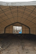 50′ WIDE DOUBLE TRUSS STORAGE BUILDINGS - with Standard 50X80X23 26.5 Oz PVC Cover | Sold by Uncle Wiener's Wholesale
