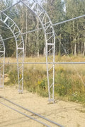 50′ WIDE DOUBLE TRUSS STORAGE BUILDINGS - with Standard 50X80X23 26.5 Oz PVC Cover | Sold by Uncle Wiener's Wholesale