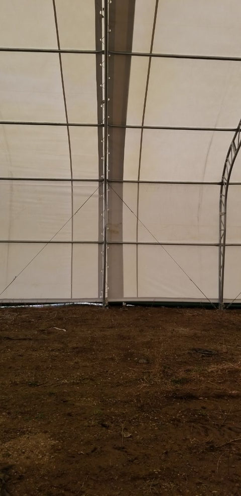 50′ WIDE DOUBLE TRUSS STORAGE BUILDINGS - with Standard 50X80X23 26.5 Oz PVC Cover | Sold by Uncle Wiener's Wholesale