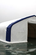 50′ WIDE DOUBLE TRUSS STORAGE BUILDINGS - with Standard 50X80X23 26.5 Oz PVC Cover | Sold by Uncle Wiener's Wholesale