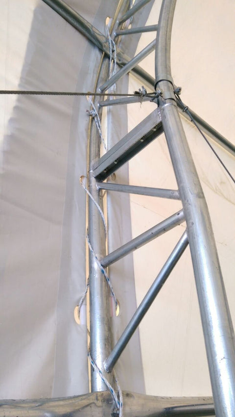 50′ WIDE DOUBLE TRUSS STORAGE BUILDINGS - with Standard 50X80X23 26.5 Oz PVC Cover | Sold by Uncle Wiener's Wholesale