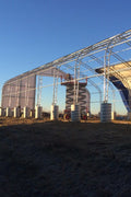 50′ WIDE DOUBLE TRUSS STORAGE BUILDINGS - with Standard 50X80X23 26.5 Oz PVC Cover | Sold by Uncle Wiener's Wholesale