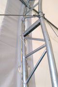 50′ WIDE DOUBLE TRUSS STORAGE BUILDINGS - with Standard 50X80X23 26.5 Oz PVC Cover | Sold by Uncle Wiener's Wholesale