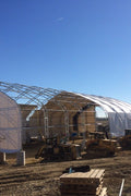 50′ WIDE DOUBLE TRUSS STORAGE BUILDINGS - with Standard 50X80X23 26.5 Oz PVC Cover | Sold by Uncle Wiener's Wholesale