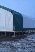 50′ WIDE DOUBLE TRUSS STORAGE BUILDINGS - with Standard 50X80X23 26.5 Oz PVC Cover | Sold by Uncle Wiener's Wholesale