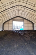 50′ WIDE DOUBLE TRUSS STORAGE BUILDINGS - with Standard 50X80X23 26.5 Oz PVC Cover | Sold by Uncle Wiener's Wholesale