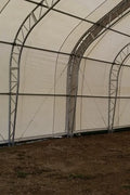 50′ WIDE DOUBLE TRUSS STORAGE BUILDINGS - with Standard 50X80X23 26.5 Oz PVC Cover | Sold by Uncle Wiener's Wholesale