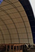 50′ WIDE DOUBLE TRUSS STORAGE BUILDINGS - with Standard 50X80X23 26.5 Oz PVC Cover | Sold by Uncle Wiener's Wholesale