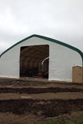 50′ WIDE DOUBLE TRUSS STORAGE BUILDINGS - with Standard 50X80X23 26.5 Oz PVC Cover | Sold by Uncle Wiener's Wholesale