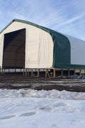 50′ WIDE DOUBLE TRUSS STORAGE BUILDINGS - with Standard 50X80X23 26.5 Oz PVC Cover | Sold by Uncle Wiener's Wholesale