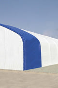 50′ WIDE DOUBLE TRUSS STORAGE BUILDINGS - with Standard 50X80X23 26.5 Oz PVC Cover | Sold by Uncle Wiener's Wholesale