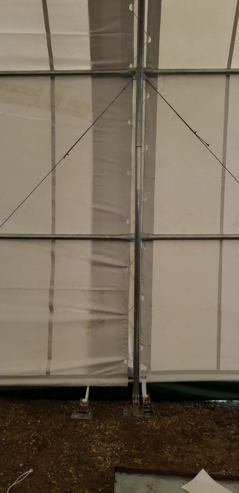 50′ WIDE DOUBLE TRUSS STORAGE BUILDINGS - with Standard 50X80X23 26.5 Oz PVC Cover | Sold by Uncle Wiener's Wholesale