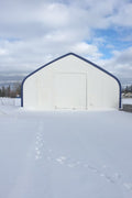 50′ WIDE DOUBLE TRUSS STORAGE BUILDINGS - with Standard 50X80X23 26.5 Oz PVC Cover | Sold by Uncle Wiener's Wholesale