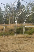 50′ WIDE DOUBLE TRUSS STORAGE BUILDINGS - with Standard 50X80X23 26.5 Oz PVC Cover | Sold by Uncle Wiener's Wholesale