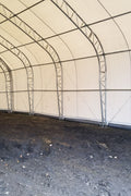 50′ WIDE DOUBLE TRUSS STORAGE BUILDINGS - with Standard 50X80X23 26.5 Oz PVC Cover | Sold by Uncle Wiener's Wholesale