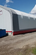 50′ WIDE DOUBLE TRUSS STORAGE BUILDINGS - with Standard 50X80X23 26.5 Oz PVC Cover | Sold by Uncle Wiener's Wholesale