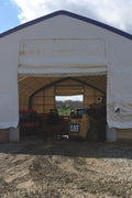 50′ WIDE DOUBLE TRUSS STORAGE BUILDINGS - with Standard 50X80X23 26.5 Oz PVC Cover | Sold by Uncle Wiener's Wholesale