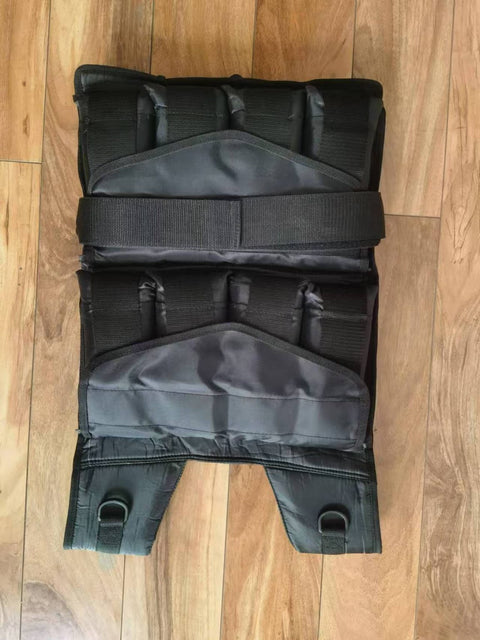 Adjustable 50lbs weighted vest for strength training
Workout vest for men and women – black fitness gear
Heavy duty weighted vest with straps and breathable lining
Unisex 50lb fitness vest with secure fit and padding
Front and back view of black adjustable weight vest for workouts