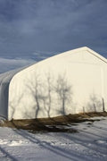 60′ WIDE DOUBLE TRUSS STORAGE BUILDINGS - with Standard 60X100X25 26.5 OZ PVC Cover | Sold by Uncle Wiener's Wholesale