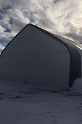 60′ WIDE DOUBLE TRUSS STORAGE BUILDINGS - with Standard 60X100X25 26.5 OZ PVC Cover | Sold by Uncle Wiener's Wholesale