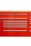 6FT 17 - Drawer Tool Bench Workstation & Tool Box – Heavy - Duty Rolling Workbench with Power Outlets & USB | Multi - Color Options - with Inferno Red | Sold by Uncle Wiener's Wholesale