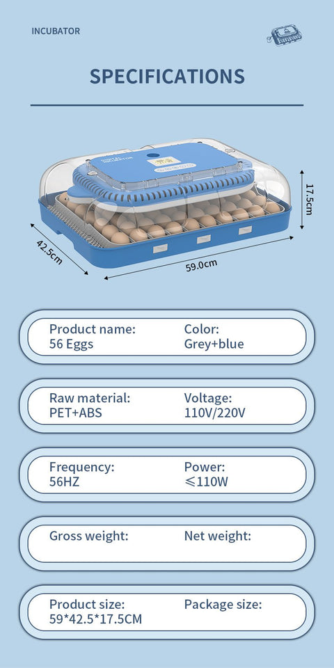 70 - Egg Digital Automatic Incubator & Brooder Set – All - in - One Hatching System | SKU 617EW70 - with | Sold by Uncle Wiener's Wholesale