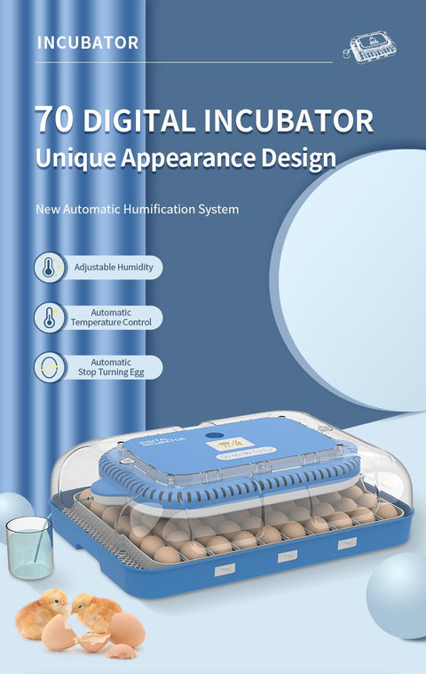 70 - Egg Digital Automatic Incubator & Brooder Set – All - in - One Hatching System | SKU 617EW70 - with | Sold by Uncle Wiener's Wholesale
