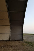 70′ WIDE DOUBLE TRUSS STORAGE BUILDINGS - with Standard 70X150X28 26.5 OZ PVC Cover | Sold by Uncle Wiener's Wholesale