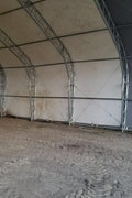 70′ WIDE DOUBLE TRUSS STORAGE BUILDINGS - with Standard 70X150X28 26.5 OZ PVC Cover | Sold by Uncle Wiener's Wholesale