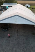 70′ WIDE DOUBLE TRUSS STORAGE BUILDINGS - with Standard 70X150X28 26.5 OZ PVC Cover | Sold by Uncle Wiener's Wholesale
