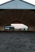 70′ WIDE DOUBLE TRUSS STORAGE BUILDINGS - with Standard 70X150X28 26.5 OZ PVC Cover | Sold by Uncle Wiener's Wholesale