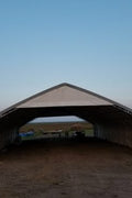 70′ WIDE DOUBLE TRUSS STORAGE BUILDINGS - with Standard 70X150X28 26.5 OZ PVC Cover | Sold by Uncle Wiener's Wholesale