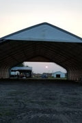 70′ WIDE DOUBLE TRUSS STORAGE BUILDINGS - with Standard 70X150X28 26.5 OZ PVC Cover | Sold by Uncle Wiener's Wholesale