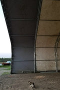 70′ WIDE DOUBLE TRUSS STORAGE BUILDINGS - with Standard 70X150X28 26.5 OZ PVC Cover | Sold by Uncle Wiener's Wholesale