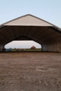 70′ WIDE DOUBLE TRUSS STORAGE BUILDINGS - with Standard 70X150X28 26.5 OZ PVC Cover | Sold by Uncle Wiener's Wholesale
