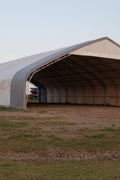 70′ WIDE DOUBLE TRUSS STORAGE BUILDINGS - with Standard 70X100X28 26.5 OZ PVC Cover | Sold by Uncle Wiener's Wholesale