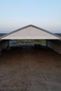 70′ WIDE DOUBLE TRUSS STORAGE BUILDINGS - with Standard 70X150X28 26.5 OZ PVC Cover | Sold by Uncle Wiener's Wholesale