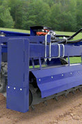 72" hydraulic soil conditioner attachment on a skid steer
Remote-controlled drum system with carbide teeth
Side view of skid steer soil conditioner in action
Soil prep tool for seedbeds and landscaping
Durable construction of 72-inch soil conditioner